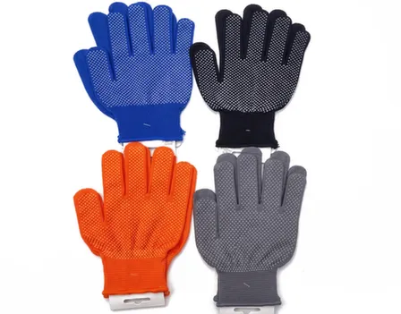 Перчатки вязанные нейлон с ПВХ точкой цвет в ассортименте в интернет-магазине Akvilon.kz