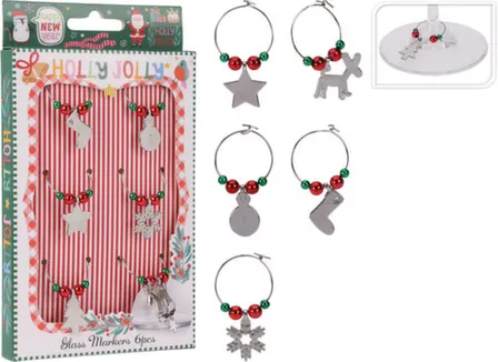 Купить Маркер для бокала, 4x2,5 см, набор 6 шт., Koopman в интернет-магазине Akvilon.kz