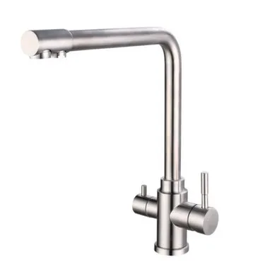 Купить Смеситель для кухни с высоким изливом К24, подключение к фильтру, матовый никель, Esko в интернет-магазине Akvilon.kz