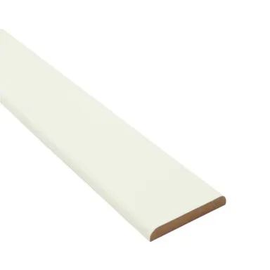 Купить Наличник МДФ ПЛОСКИЙ бел.матовый-ПВХ-DeLuxe (2200x70x8 мм) в интернет-магазине Akvilon.kz