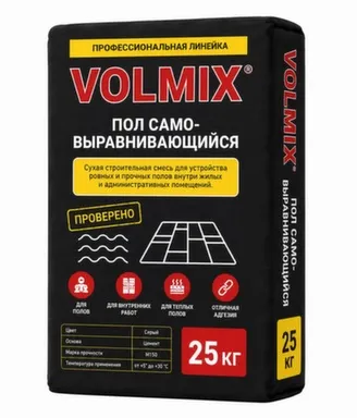 Пол цементный самовыравнивающийся 25 кг, Volmix в интернет-магазине Akvilon.kz