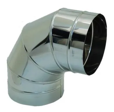 Купить Отвод 90 ° d115 мм нерж 0,8 мм Профи в интернет-магазине Akvilon.kz