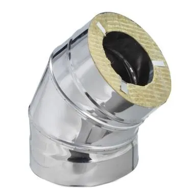 Купить Отвод-сэндвич 45 ° d115/200 мм нерж 0,5 мм Ультра в интернет-магазине Akvilon.kz