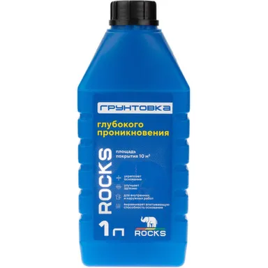 Купить Грунтовка глубокого проникновения, 1 л, Rocks в интернет-магазине Akvilon.kz