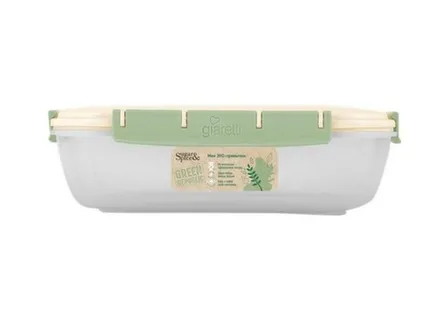 Купить Контейнер для продуктов герметичный 1,3л прямоугольный лён, Green Republic в интернет-магазине Akvilon.kz
