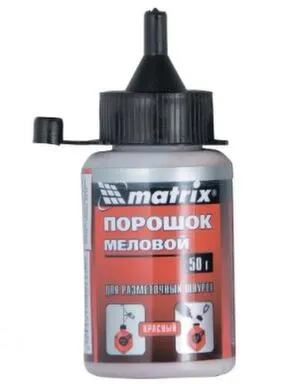 Купить Порошок меловой красный, 50 г, для разметочных шнуров Matrix в интернет-магазине Akvilon.kz