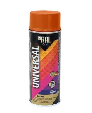 Купить Эмаль аэрозольная алкид универсал, оранжевый RAL2004, 400 мл, Inral в интернет-магазине Akvilon.kz