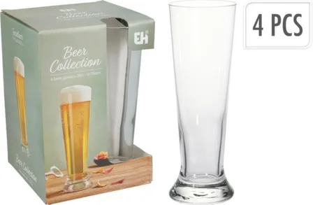 Купить Бокал для пива, 380 мл, набор 4 шт, Koopman в интернет-магазине Akvilon.kz
