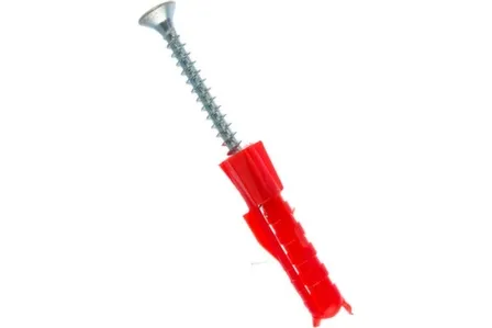 Купить Дюбель трехлепестк. 6x30 с самор.3,5x40 (12 шт), Стройбат в интернет-магазине Akvilon.kz