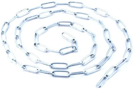 Купить Цепь DIN 763 (дл. звено) 6мм (белый цинк) в интернет-магазине Akvilon.kz