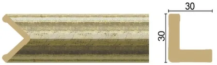 Купить Угол 30x30x2400мм Золото в интернет-магазине Akvilon.kz