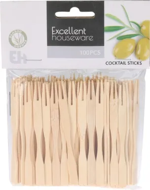 Купить Вилочка коктейльная, длина 9 см, набор 100 шт, Koopman в интернет-магазине Akvilon.kz