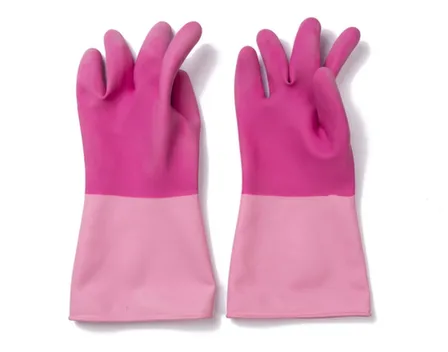 Перчатки резиновые хозяйственные розовые в интернет-магазине Akvilon.kz