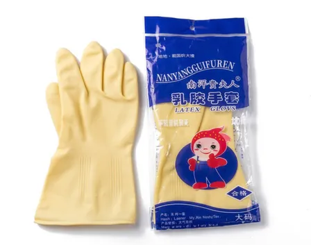 Перчатки резиновые хозяйственные желтые в интернет-магазине Akvilon.kz