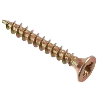 Купить Саморезы универсальные 3,5x25 мм, желтый цинк, 23 шт, Стройбат в интернет-магазине Akvilon.kz