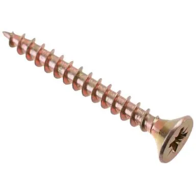 Купить Саморезы универсальные 6x50 мм, желтый цинк, 6 шт, Стройбат в интернет-магазине Akvilon.kz