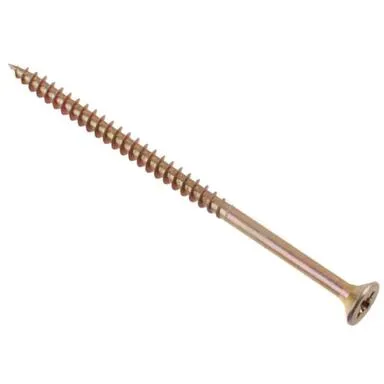 Купить Саморезы универсальные 6x110 мм, желтый цинк, 2 шт, Стройбат в интернет-магазине Akvilon.kz