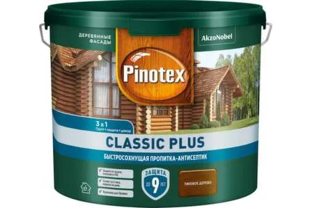 Купить Пропитка-антисептик Pinotex Classic Plus 3в1 тиковое дерево 2,5л в интернет-магазине Akvilon.kz