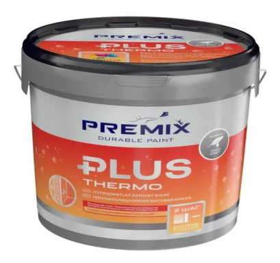 Купить Краска акриловая с наносферами, тепло и звуко изоляционная 5кг, Premix Thermo Plus в интернет-магазине Akvilon.kz