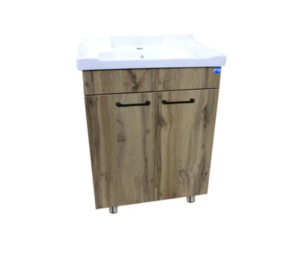 Купить Тумба напольная Neo Breeze c умывальником Saniteco 60 см, дерево, ORBITA-4 в интернет-магазине Akvilon.kz