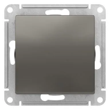 Купить Выключатель 1-клавишный,серия AtlasDesign сталь в интернет-магазине Akvilon.kz