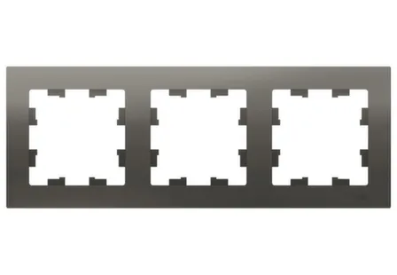 Купить Рамка 3-местная,серия AtlasDesign сталь в интернет-магазине Akvilon.kz