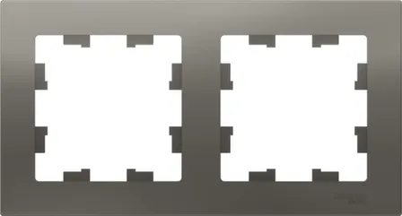 Купить Рамка 2-местная,серия AtlasDesign сталь в интернет-магазине Akvilon.kz