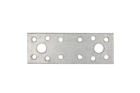 Купить Пластина перф.прямая 95x35x2,0мм (белый цинк 1 шт), Стройбат в интернет-магазине Akvilon.kz