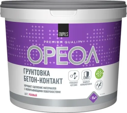 Грунт бетон-контакт для наружных и внутренних работ, 3 кг, Ореол в интернет-магазине Akvilon.kz Грунт бетон-контакт для наружных и внутренних работ, 3 кг, Ореол в интернет-магазине Akvilon.kz