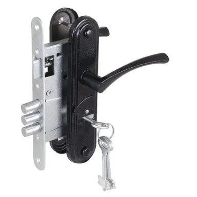 Купить Замок ЗЕНИТ врезной, черный в интернет-магазине Akvilon.kz