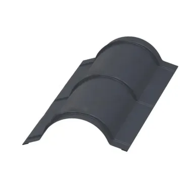 Купить Конек круглый R80x2000мм серый графит МП в интернет-магазине Akvilon.kz