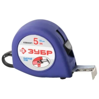 Купить Рулетка (корпус с резиновым напылением), 5 м, ЗУБР в интернет-магазине Akvilon.kz