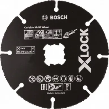 Купить Круг отрезной по дереву для УШМ X-Lock Ø125 мм, Bosch в интернет-магазине Akvilon.kz