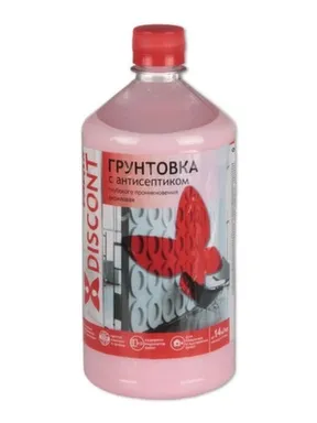 Грунт глубокого проникновения с антисептиком для наружных и внутренних работ, розовый, 1 кг, Ореол Дисконт в интернет-магазине Akvilon.kz Грунт глубокого проникновения с антисептиком для наружных и внутренних работ, розовый, 1 кг, Ореол Дисконт в интернет-магазине Akvilon.kz