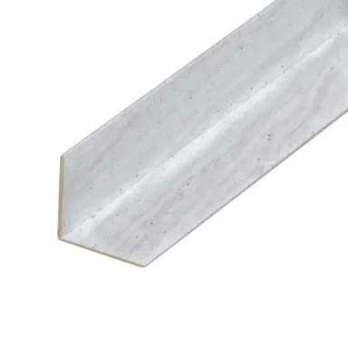 Купить Уголок ПВХ Травентино серый 22,5x22,5x3000 мм, ВЕК в интернет-магазине Akvilon.kz