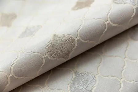 Купить Обои виниловые на флизелиновой основе Арабески мотив бежевый светлый, Керама Марацци в интернет-магазине Akvilon.kz