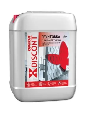 Грунт глубокого проникновения с антисептиком для наружных и внутренних работ, розовый, 5 кг, Ореол Дисконт в интернет-магазине Akvilon.kz Грунт глубокого проникновения с антисептиком для наружных и внутренних работ, розовый, 5 кг, Ореол Дисконт в интернет-магазине Akvilon.kz