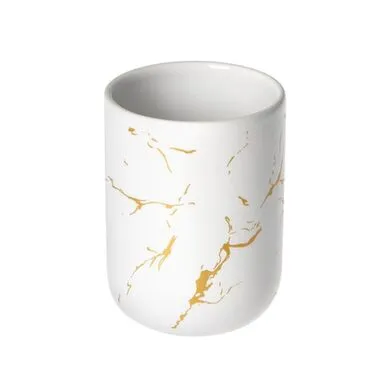 Купить Стакан для ванной "Мрамор", керамика в интернет-магазине Akvilon.kz