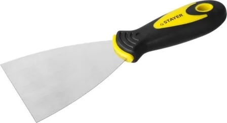Купить Шпатель нержавеющий, с двухкомпонентной ручкой, 80 мм, STAYER в интернет-магазине Akvilon.kz