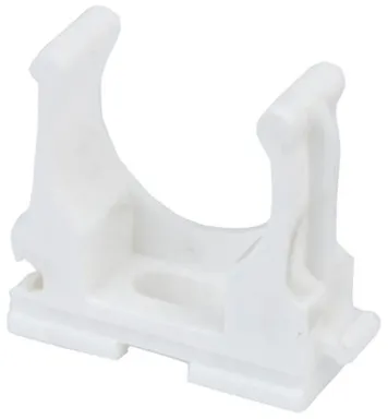 Купить Клипса для крепления труб 20 мм, белый, 6 шт, Стройбат в интернет-магазине Akvilon.kz