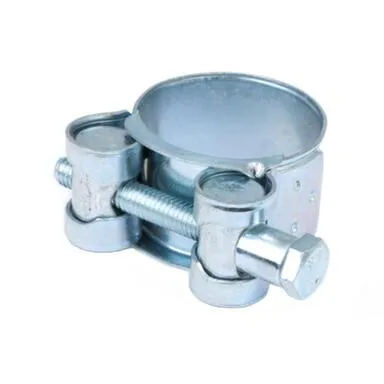 Купить Хомут шарнирный 26-28 мм, белый цинк, 2 шт, Стройбат в интернет-магазине Akvilon.kz