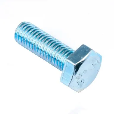 Купить Болт DIN 933 М10x40 мм, белый цинк, 2 шт, Стройбат в интернет-магазине Akvilon.kz