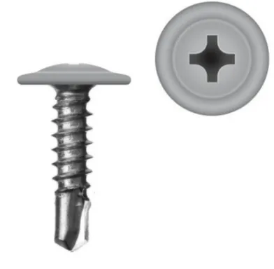 Купить Саморез ПШ 4,2x16 мм по металлу сверло 1 Белый в интернет-магазине Akvilon.kz