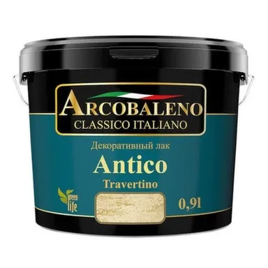 Купить Лак декоративный Arcobaleno Antico Travertino 0,9 л в интернет-магазине Akvilon.kz