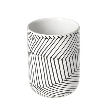 Купить Стакан для ванной "lines", керамика в интернет-магазине Akvilon.kz