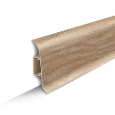 Купить Плинтус ПВХ 55x22x2200мм 203 Дуб беленый, Ideal в интернет-магазине Akvilon.kz