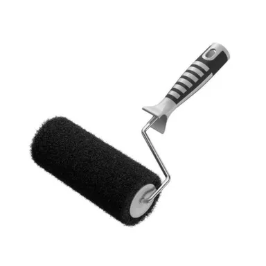 Купить Валик в сборе "Профи" для нанесения штукатурок (черный нейлон) 180 мм АКОР в интернет-магазине Akvilon.kz