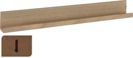 Купить Полка настенная, макс. нагрузка 1 кг, разм. 58x6x6,8 см., Koopman в интернет-магазине Akvilon.kz