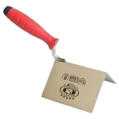 Купить Кельма для внешних углов из нержавеющей стали 75x110 мм, пробковая ручка, Олейник в интернет-магазине Akvilon.kz