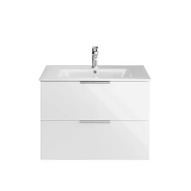 Купить Тумба подвесная Piano, два ящика, белый, с умывальником Piano 75 см, KERAMA MARAZZI в интернет-магазине Akvilon.kz